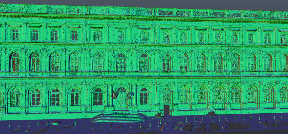 registered point cloud used for CAD and BIM workflows