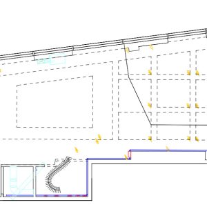 Rzut lokalu usługowego opracowany na podstawie skanowania laserowego 3D