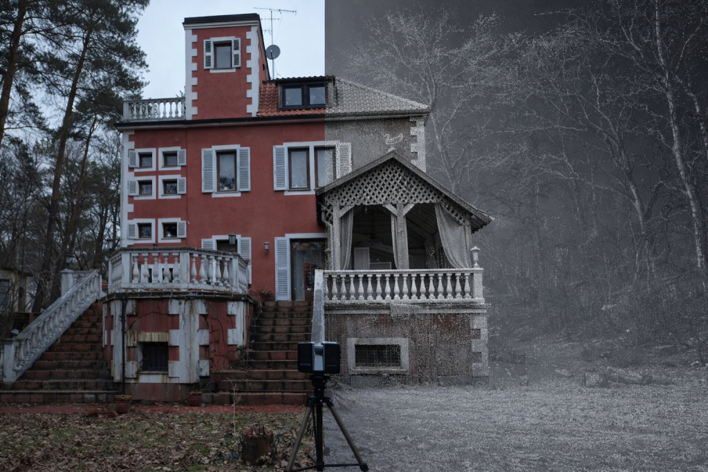 3D laser scanning and point cloud of an existing building for renovation