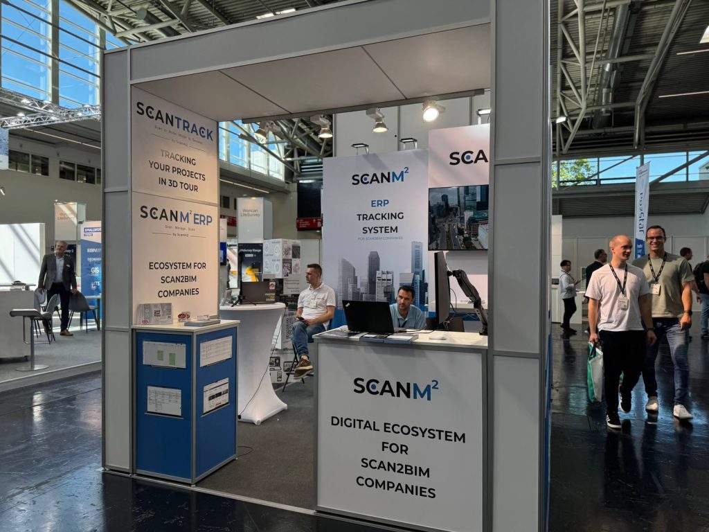 ScanM2 booth with ScanTrack and ERP at INTERGEO 2026 in Munich