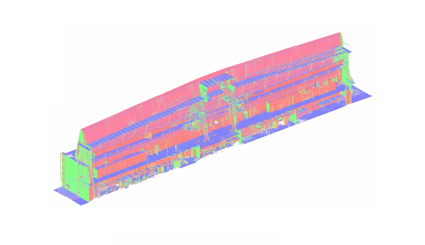 Point Cloud Processing for Thermal power station